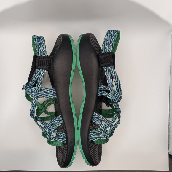 Chaco ZX/2 Cloud Sandals Adjustable‎ Straps Woven Design Women's Sz 7 Teal - Picture 7 of 10